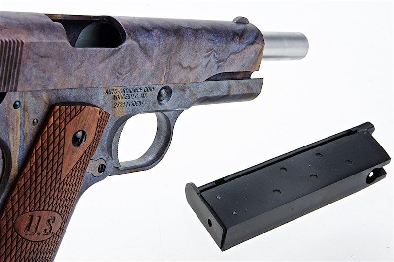 Cybergun AO 1911 GBB エアソフトピストル（マーブルパターン、ウッドグリップ付き）-AIRSOFT GOGO エアガン・サバゲー用品通販