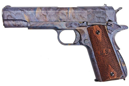 Cybergun AO 1911 GBB エアソフトピストル（マーブルパターン、ウッドグリップ付き）-AIRSOFT GOGO エアガン・サバゲー用品通販