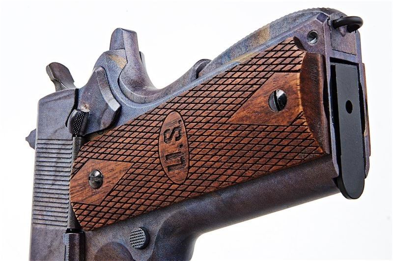 Cybergun AO 1911 GBB エアソフトピストル（マーブルパターン、ウッドグリップ付き）-AIRSOFT GOGO エアガン・サバゲー用品通販