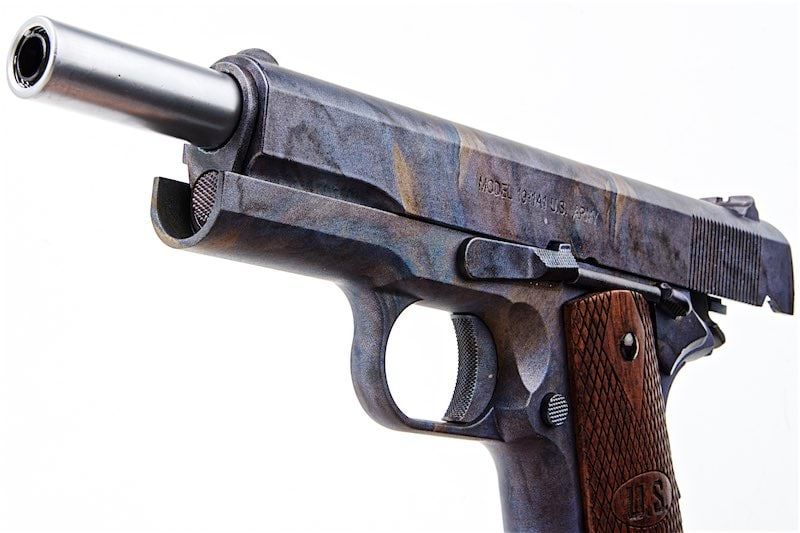 Cybergun AO 1911 GBB エアソフトピストル（マーブルパターン、ウッドグリップ付き）-AIRSOFT GOGO エアガン・サバゲー用品通販