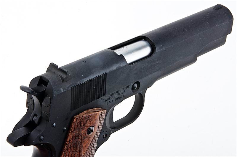 Cybergun AO 1911 GBB エアソフトピストル（マットブラック、ウッドグリップ）-AIRSOFT GOGO エアガン・サバゲー用品通販