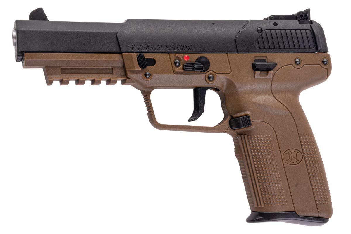 Cybergun FN ハースタル ライセンス ファイブセブン (FN5-7) GBB エアソフトピストル - タン-AIRSOFT GOGO エアガン・サバゲー用品通販
