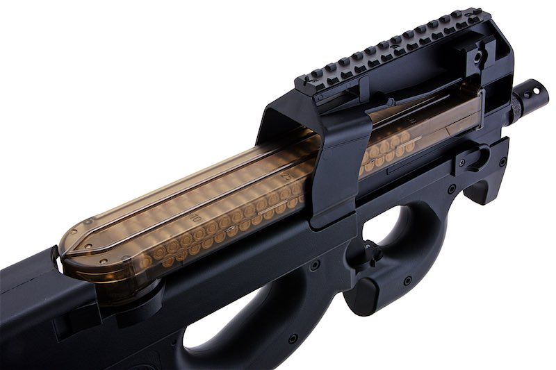 Cybergun FN P90 エアソフト AEGサブマシンガン - ブラック (CM060) - CYMA製-AIRSOFT GOGO エアガン・サバゲー用品通販