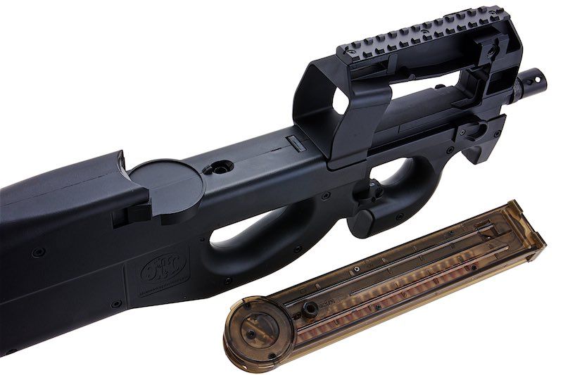 Cybergun FN P90 エアソフト AEGサブマシンガン - ブラック (CM060) - CYMA製-AIRSOFT GOGO エアガン・サバゲー用品通販
