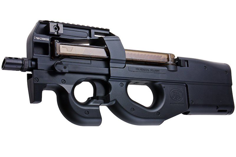 Cybergun FN P90 エアソフト AEGサブマシンガン - ブラック (CM060) - CYMA製-AIRSOFT GOGO エアガン・サバゲー用品通販