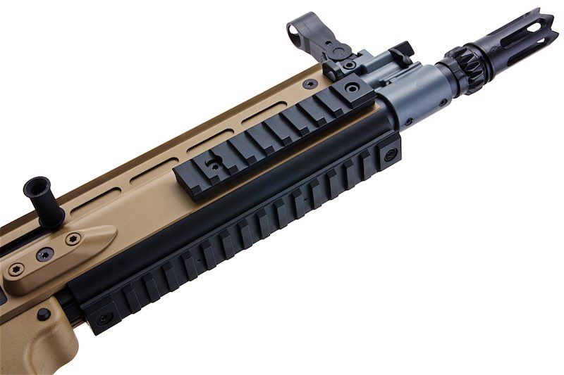 Cybergun FN SCAR-L エアソフト AEG ライフル - TAN (ABS バージョン、CM067) - CYMA 製-AIRSOFT GOGO エアガン・サバゲー用品通販