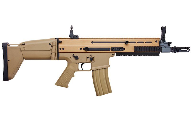 Cybergun FN SCAR-L エアソフト AEG ライフル - TAN (メタルバージョン、CM063) - CYMA製-AIRSOFT GOGO エアガン・サバゲー用品通販