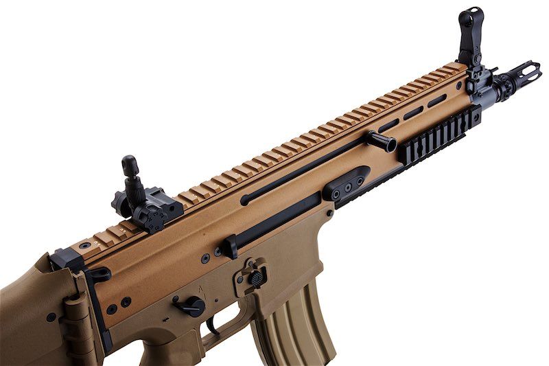 Cybergun FN SCAR-L エアソフト AEG ライフル - TAN (メタルバージョン、CM063) - CYMA製-AIRSOFT GOGO エアガン・サバゲー用品通販