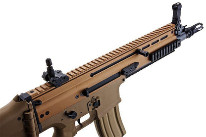 Cybergun FN SCAR-L エアソフト AEG ライフル - TAN (メタルバージョン、CM063) - CYMA製-AIRSOFT GOGO エアガン・サバゲー用品通販