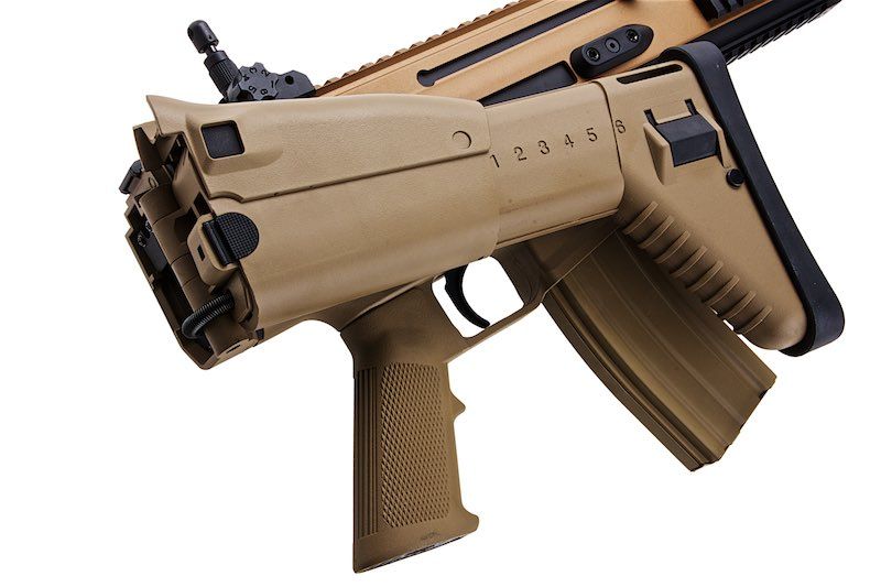 Cybergun FN SCAR-L エアソフト AEG ライフル - TAN (メタルバージョン、CM063) - CYMA製-AIRSOFT GOGO エアガン・サバゲー用品通販