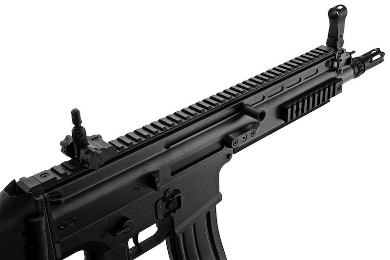 Cybergun FN SCAR-L エアソフトAEGライフル - ブラック (ABSバージョン、CM067) - CYMA製-AIRSOFT GOGO エアガン・サバゲー用品通販