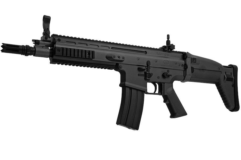 Cybergun FN SCAR-L エアソフトAEGライフル - ブラック (ABSバージョン、CM067) - CYMA製-AIRSOFT GOGO エアガン・サバゲー用品通販