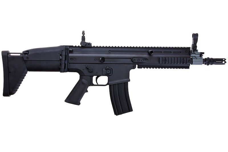 Cybergun FN SCAR-L エアソフトAEGライフル - ブラック（メタルバージョン、CM063） - CYMA製-AIRSOFT GOGO エアガン・サバゲー用品通販