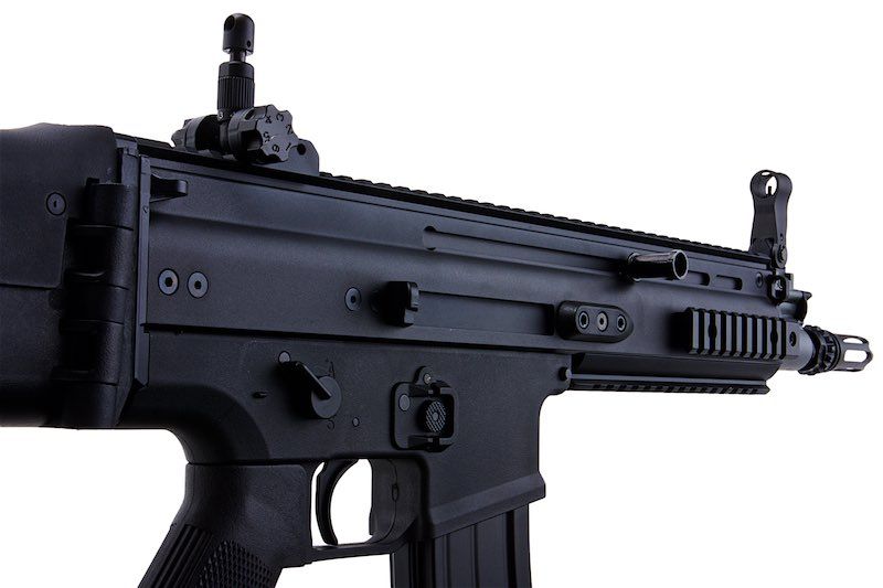 Cybergun FN SCAR-L エアソフトAEGライフル - ブラック（メタルバージョン、CM063） - CYMA製-AIRSOFT GOGO エアガン・サバゲー用品通販
