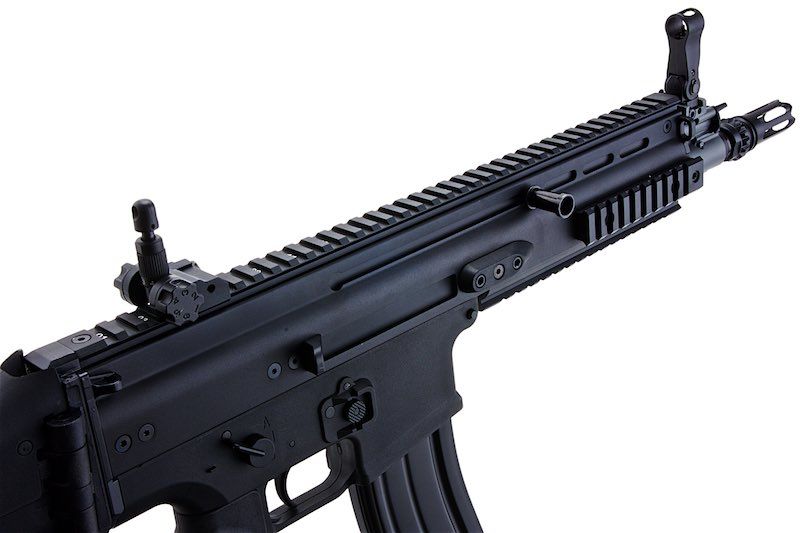 Cybergun FN SCAR-L エアソフトAEGライフル - ブラック（メタルバージョン、CM063） - CYMA製-AIRSOFT GOGO エアガン・サバゲー用品通販