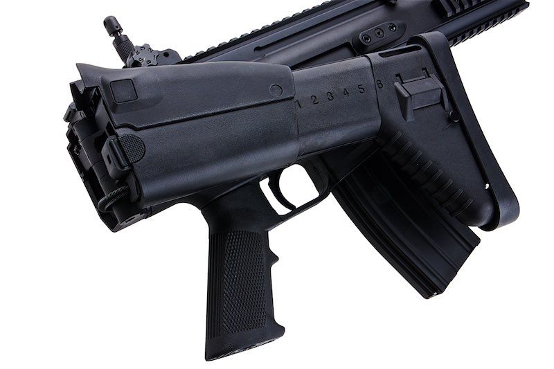 Cybergun FN SCAR-L エアソフトAEGライフル - ブラック（メタルバージョン、CM063） - CYMA製-AIRSOFT GOGO エアガン・サバゲー用品通販
