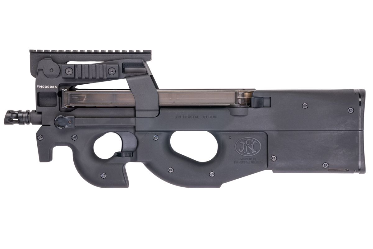 Cybergun FNライセンス取得 P90 タクティカルエアソフトAEGライフル - ブラック（KING ARMS製）-AIRSOFT GOGO エアガン・サバゲー用品通販