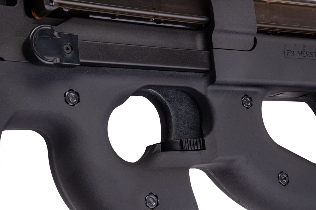 Cybergun FNライセンス取得 P90 タクティカルエアソフトAEGライフル - ブラック（KING ARMS製）-AIRSOFT GOGO エアガン・サバゲー用品通販