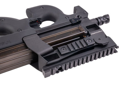 Cybergun FNライセンス取得 P90 タクティカルエアソフトAEGライフル - ブラック（KING ARMS製）-AIRSOFT GOGO エアガン・サバゲー用品通販
