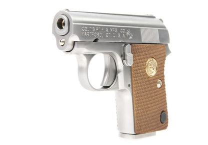 Cybergun コルト .25 GBB エアソフトピストル マーキング付き - 銀(ぎん) (WE製)-AIRSOFT GOGO エアガン・サバゲー用品通販