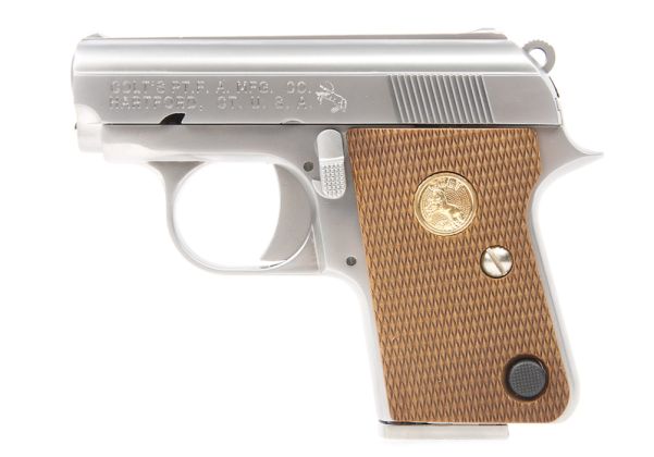 Cybergun コルト .25 GBB エアソフトピストル マーキング付き - 銀(ぎん) (WE製)-AIRSOFT GOGO エアガン・サバゲー用品通販