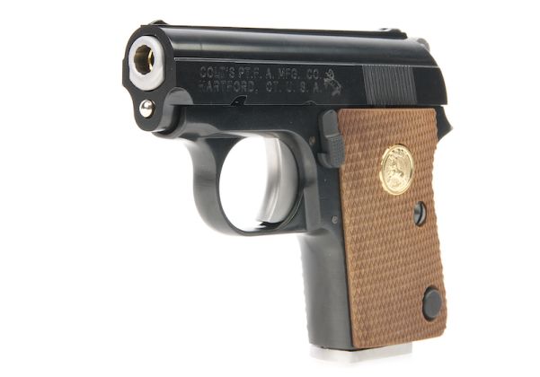 Cybergun コルト .25 GBB エアソフトピストル マーキング付き - ブラック (WE製)-AIRSOFT GOGO エアガン・サバゲー用品通販