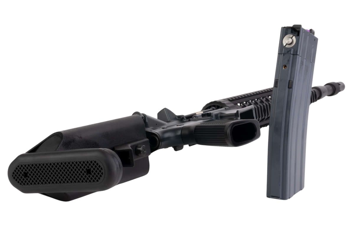 Cybergun コルト MK12 MOD 1 GBB エアソフト M4 ライフル (CYMA CGS システム) - ブラック-AIRSOFT GOGO エアガン・サバゲー用品通販