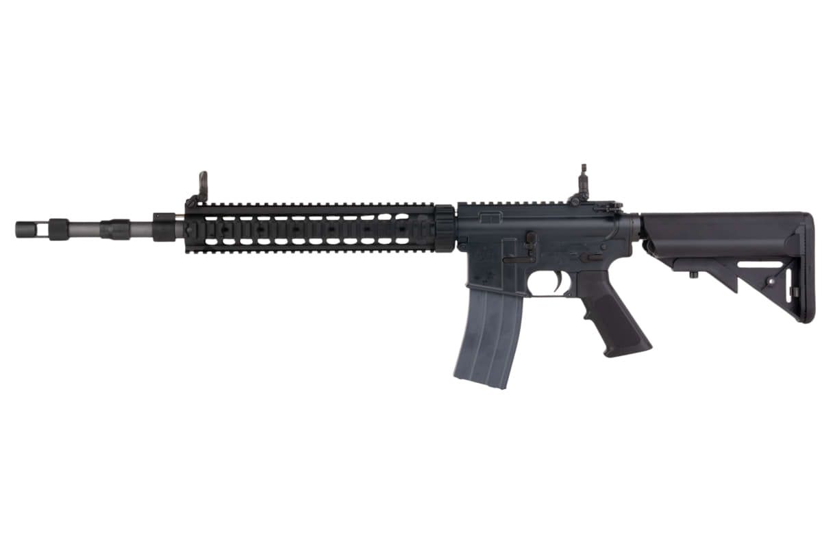 Cybergun コルト MK12 MOD 1 GBB エアソフト M4 ライフル (CYMA CGS システム) - ブラック-AIRSOFT GOGO エアガン・サバゲー用品通販