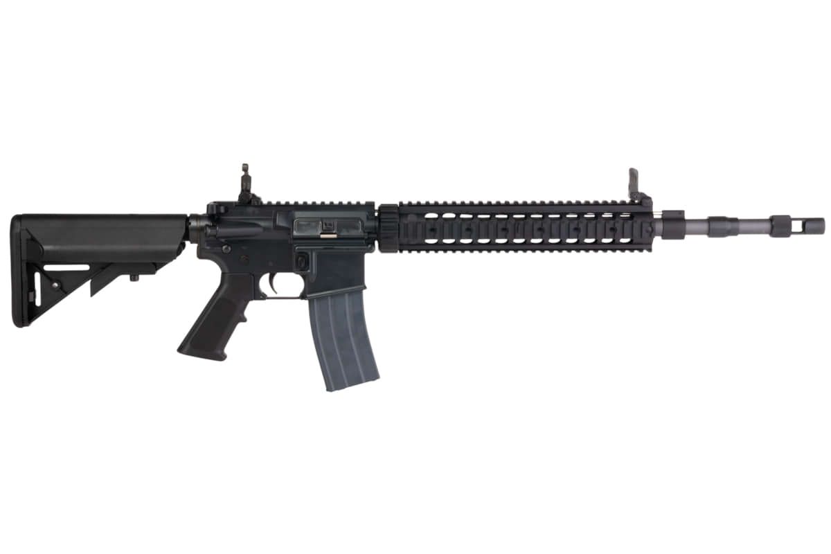 Cybergun コルト MK12 MOD 1 GBB エアソフト M4 ライフル (CYMA CGS システム) - ブラック-AIRSOFT GOGO エアガン・サバゲー用品通販