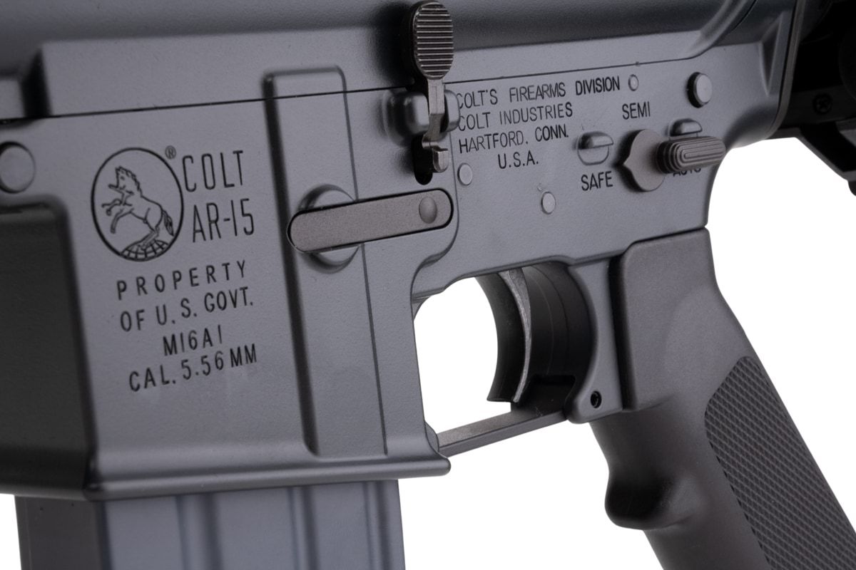 Cybergun コルト MK12 MOD 1 GBB エアソフト M4 ライフル (CYMA CGS システム) - ブラック-AIRSOFT GOGO エアガン・サバゲー用品通販