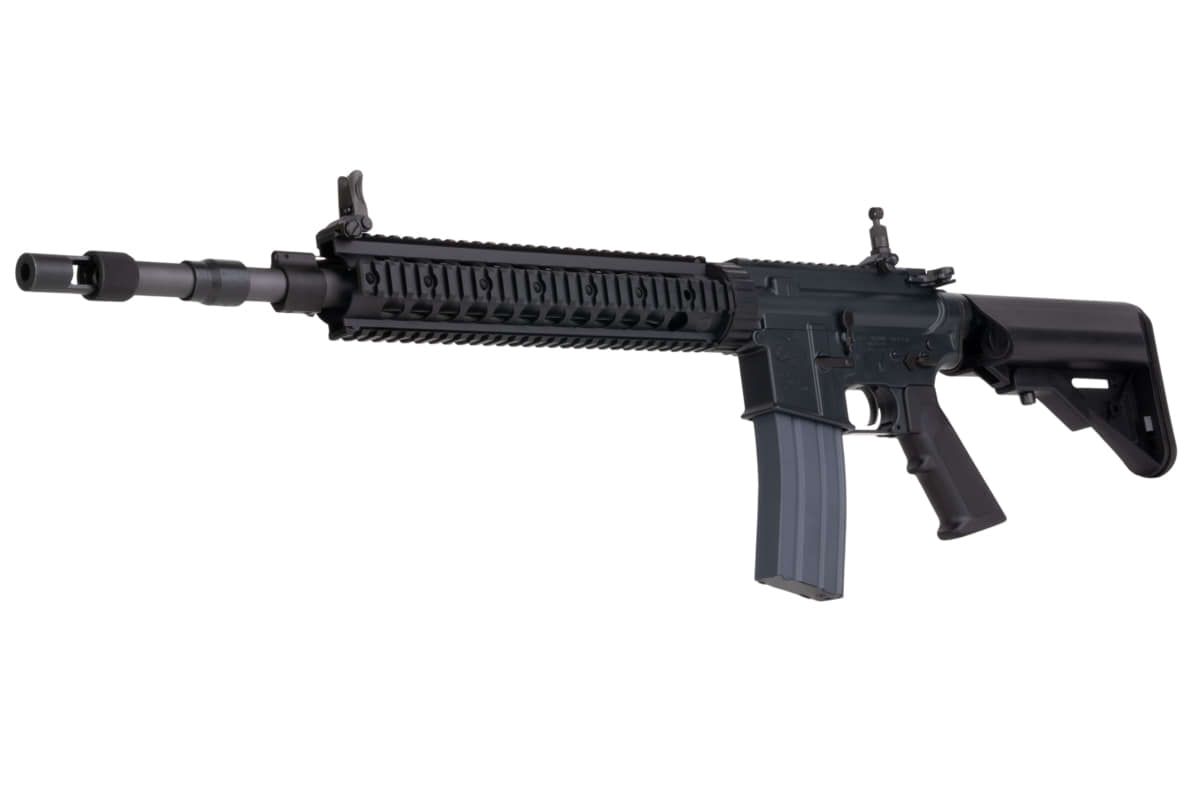 Cybergun コルト MK12 MOD 1 GBB エアソフト M4 ライフル (CYMA CGS システム) - ブラック-AIRSOFT GOGO エアガン・サバゲー用品通販