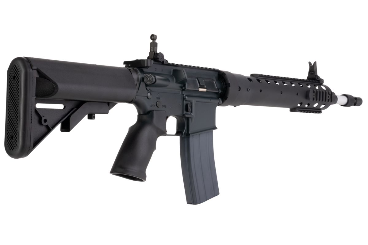 Cybergun コルト MK12 MOD H GBB エアソフト M4 ライフル (CYMA CGS システム) - ブラック-AIRSOFT GOGO エアガン・サバゲー用品通販