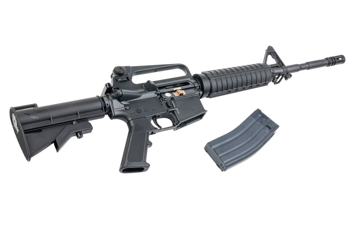 Cybergun M16A2 COLT 727 カービン 14.5インチ GBB エアソフトガンライフル - ライトニングシリーズ (CYMA CGS システム)-AIRSOFT GOGO エアガン・サバゲー用品通販