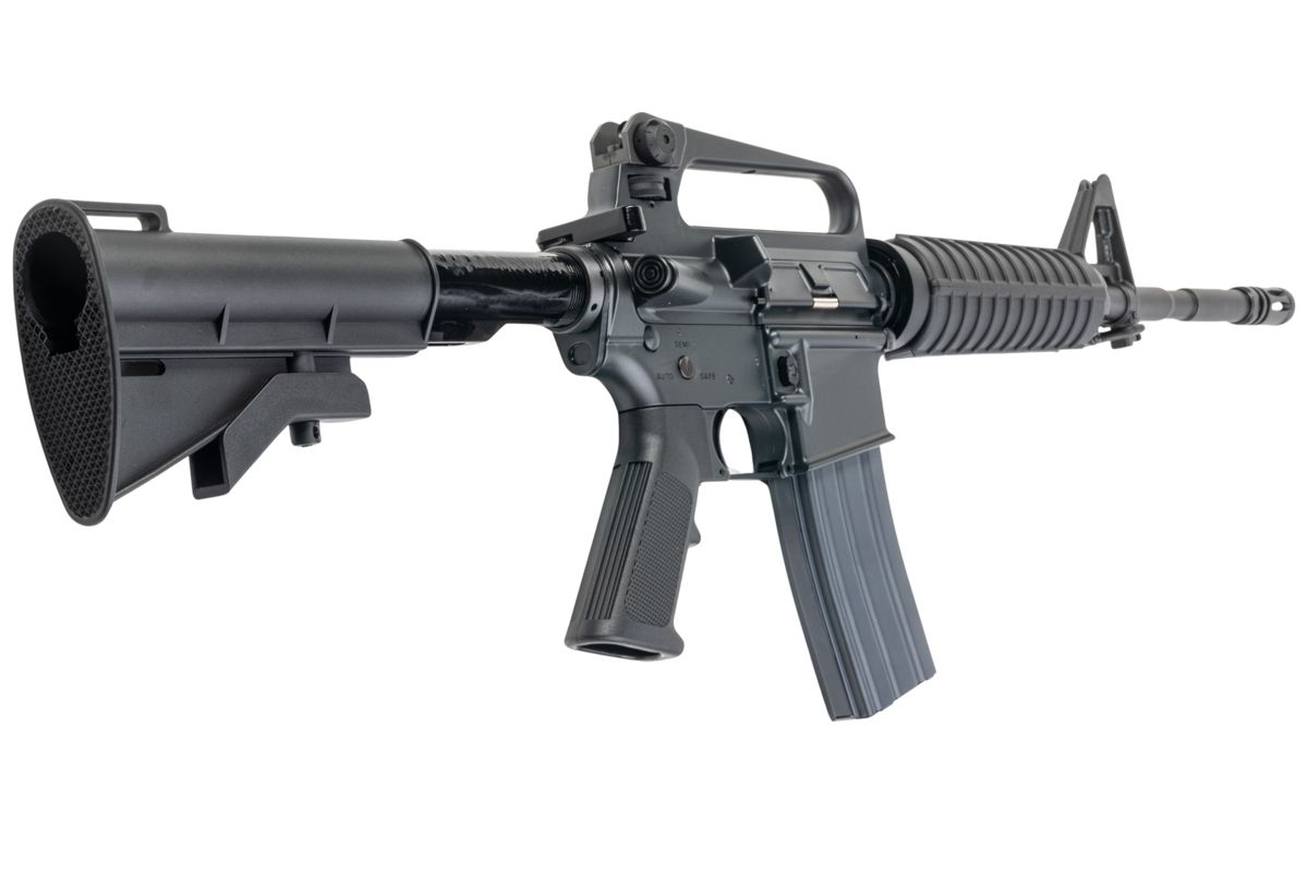 Cybergun M16A2 COLT 727 カービン 14.5インチ GBB エアソフトガンライフル - ライトニングシリーズ (CYMA CGS システム)-AIRSOFT GOGO エアガン・サバゲー用品通販
