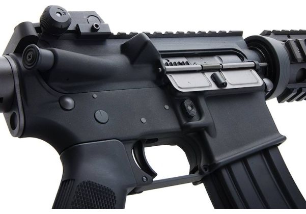 Cybergun M4 (FN) RIS エアソフト M4 GBBライフル - ブラック (WE製)-AIRSOFT GOGO エアガン・サバゲー用品通販