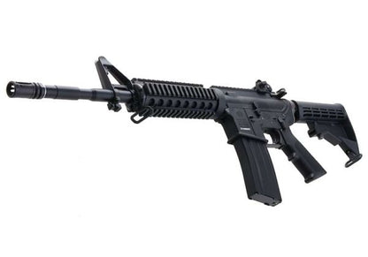 Cybergun M4 (FN) RIS エアソフト M4 GBBライフル - ブラック (WE製)-AIRSOFT GOGO エアガン・サバゲー用品通販