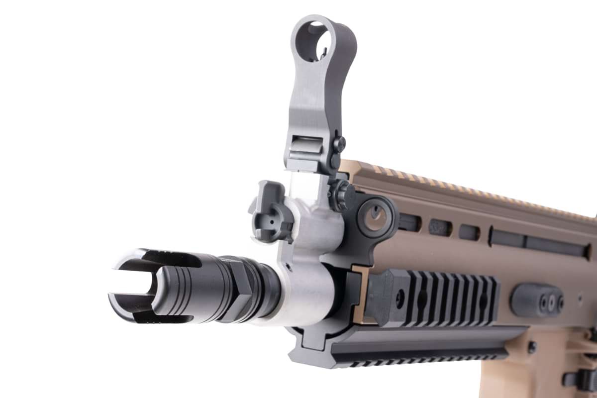 Cybergun SCAR L MK2 MWS GBB エアソフトガン - TAN (Guns Modify 社製、FN Herstal ライセンス)-AIRSOFT GOGO エアガン・サバゲー用品通販