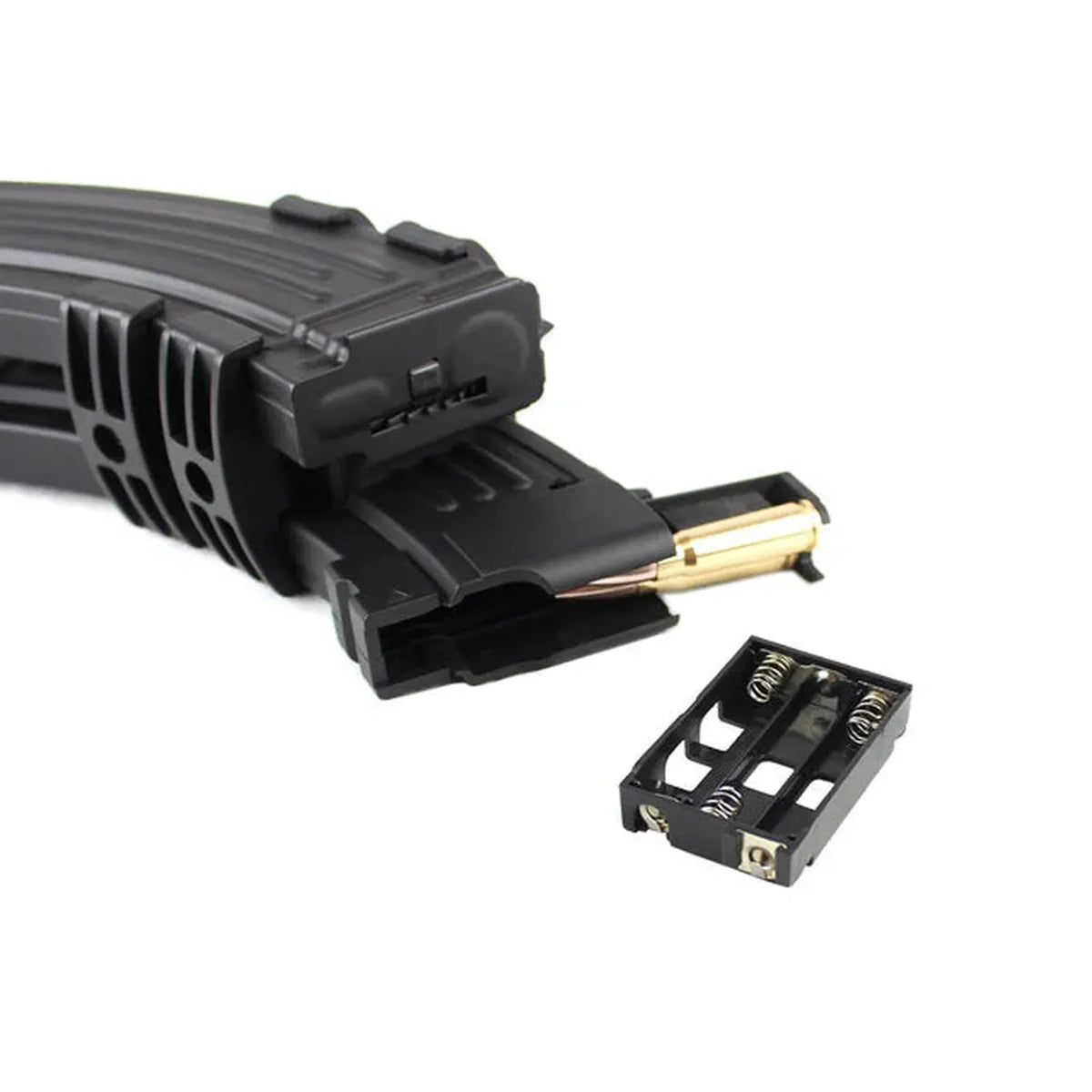 CYMA 1100発電動巻き上げダブルマガジン AK AEG用 (C14) - ブラック-AIRSOFT GOGO エアガン・サバゲー用品通販