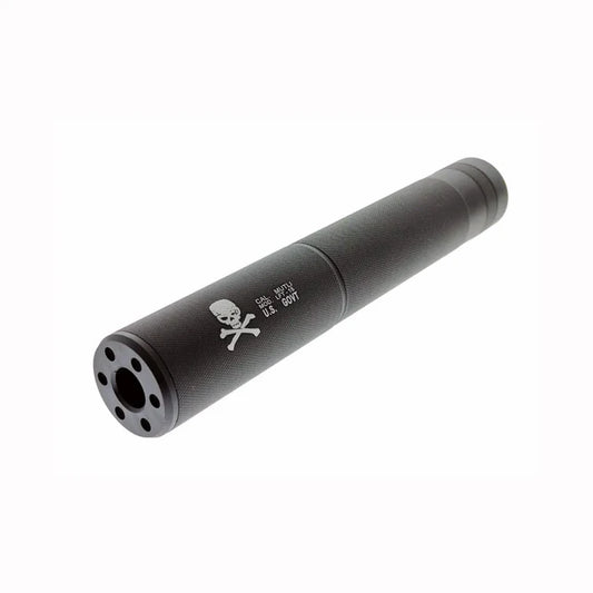CYMA 195 x 30mm モックサプレッサー 14mm用-スカル-AIRSOFT GOGO エアガン・サバゲー用品通販