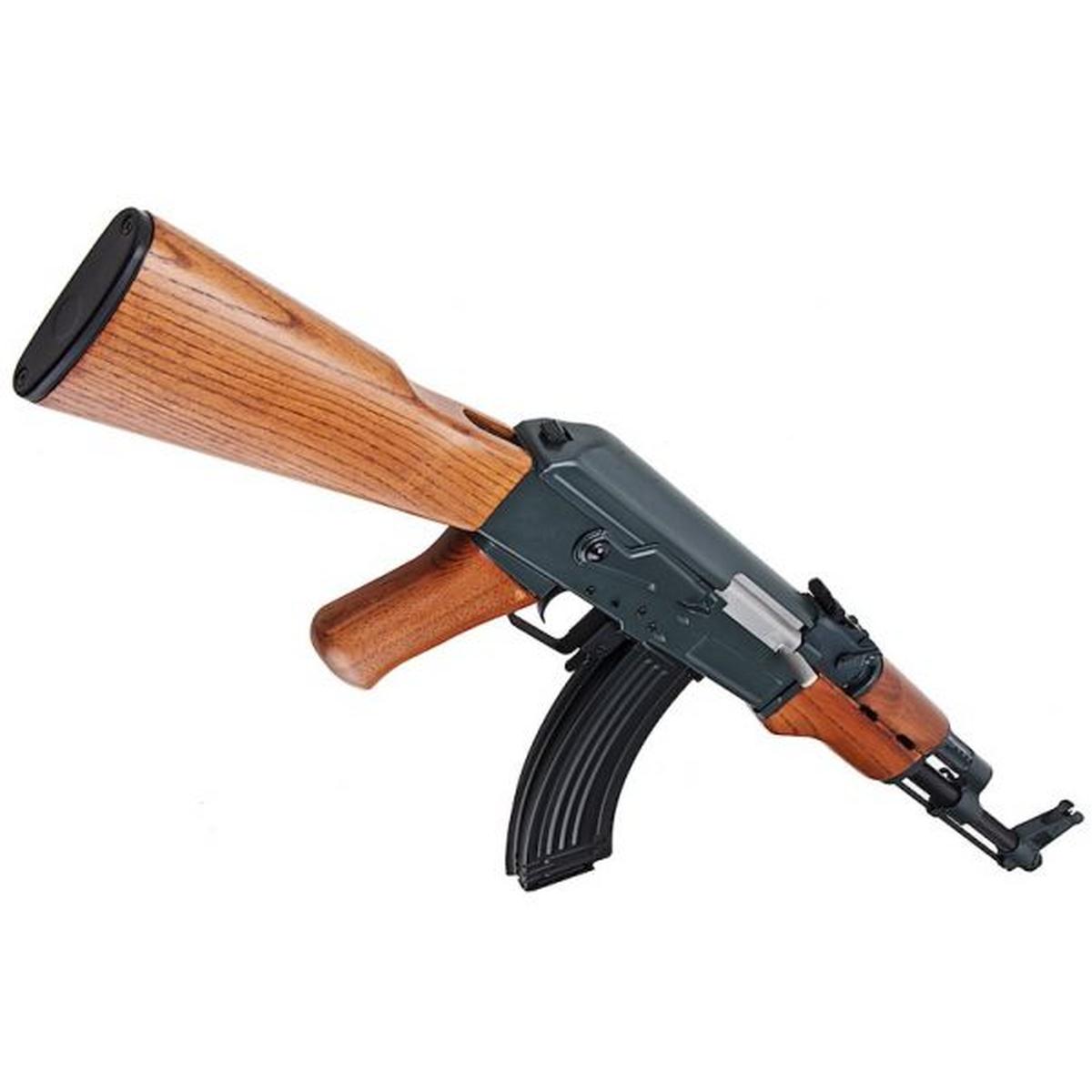 CYMA AK47 エアソフト電動ガンライフル (メタルフレームとリアルウッド