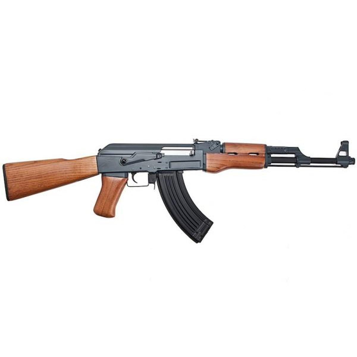 CYMA AK47 エアソフト電動ガンライフル (メタルフレームとリアルウッドハンドガード) (CM042)-AIRSOFT GOGO エアガン・サバゲー用品通販
