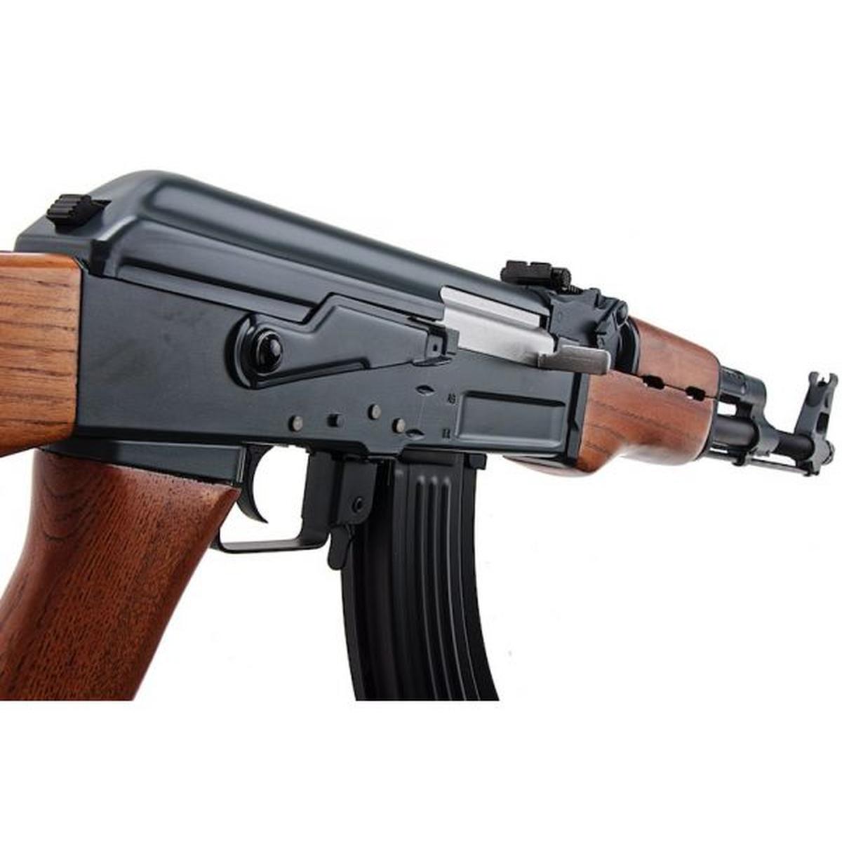 CYMA AK47 エアソフト電動ガンライフル (メタルフレームとリアルウッド