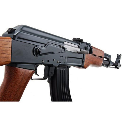 CYMA AK47 エアソフト電動ガンライフル (メタルフレームとリアルウッドハンドガード) (CM042)-AIRSOFT GOGO エアガン・サバゲー用品通販