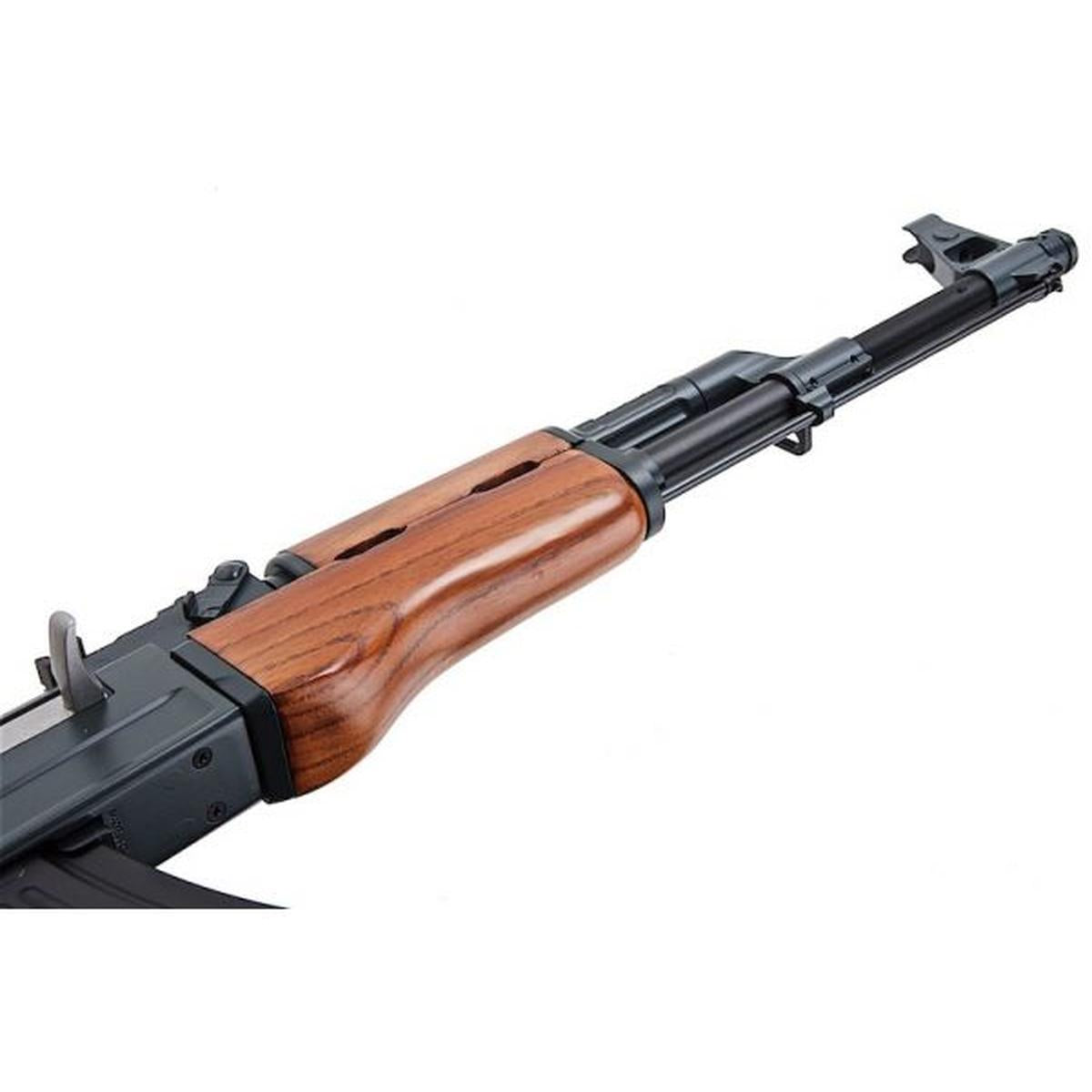 CYMA AK47 エアソフト電動ガンライフル (メタルフレームとリアルウッド