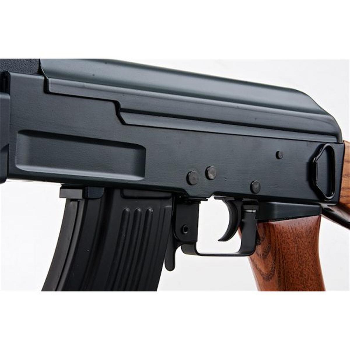 CYMA AK47 エアソフト電動ガンライフル (メタルフレームとリアルウッド