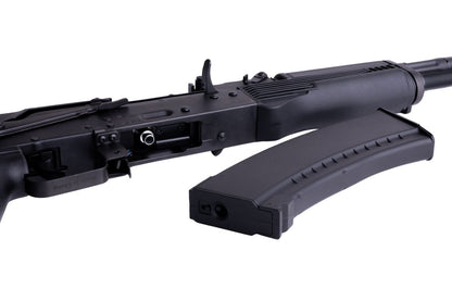 CYMA AK74M エアソフト AEG ライフル (三角ストック) - ブラック (メタル)(CM053)-AIRSOFT GOGO エアガン・サバゲー用品通販