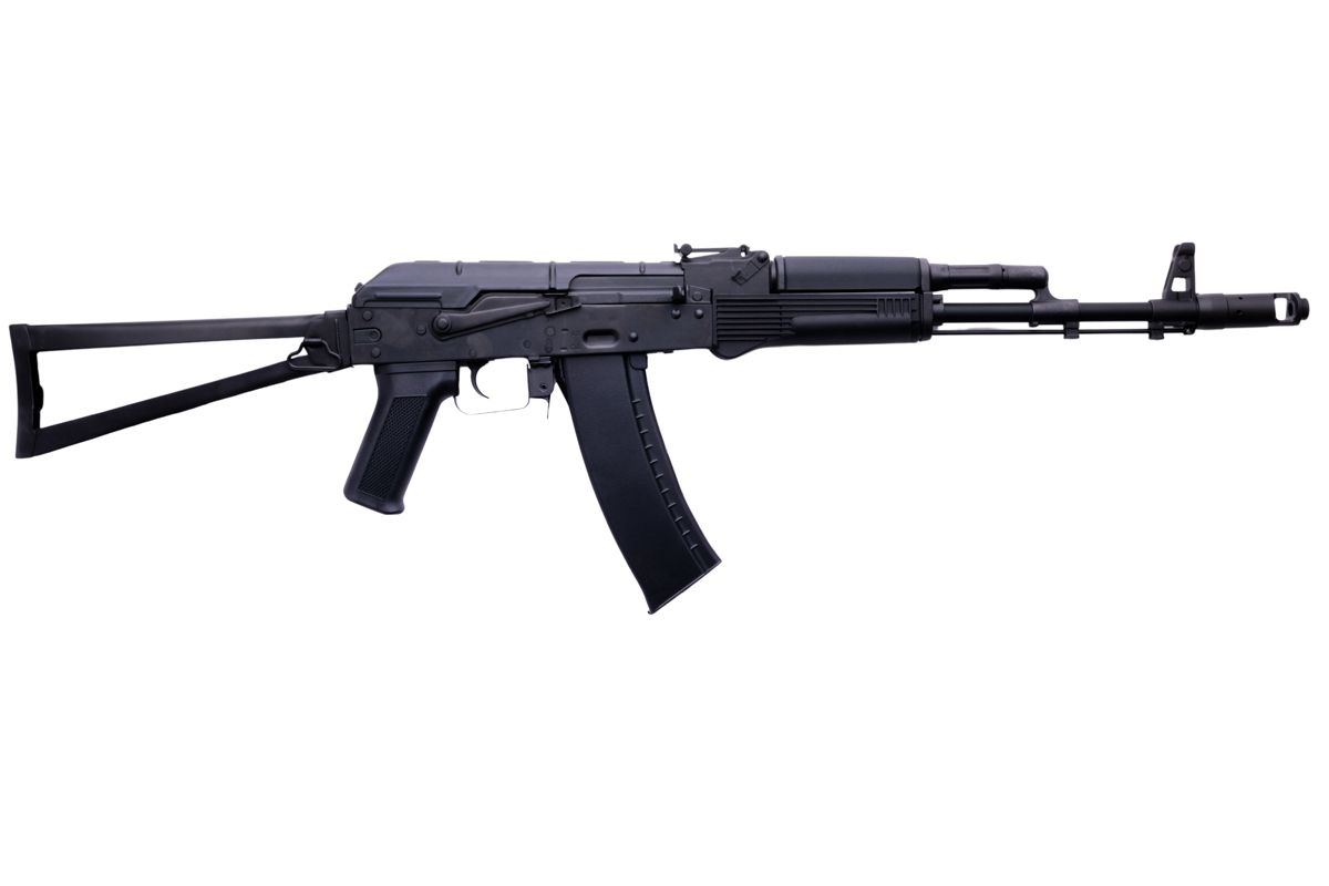 CYMA AK74M エアソフト AEG ライフル (三角ストック) - ブラック (メタル)(CM053)-AIRSOFT GOGO エアガン・サバゲー用品通販