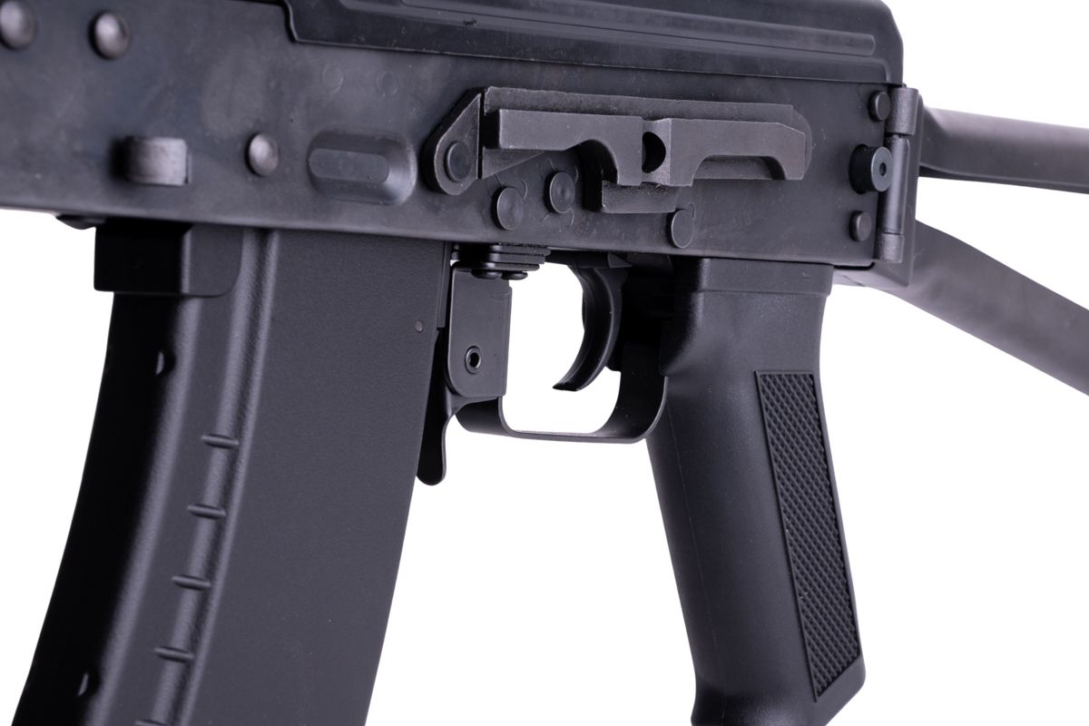CYMA AK74M エアソフト AEG ライフル (三角ストック) - ブラック (メタル)(CM053)-AIRSOFT GOGO エアガン・サバゲー用品通販