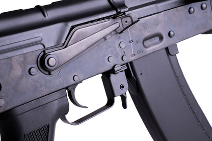 CYMA AK74M エアソフト AEG ライフル (三角ストック) - ブラック (メタル)(CM053)-AIRSOFT GOGO エアガン・サバゲー用品通販