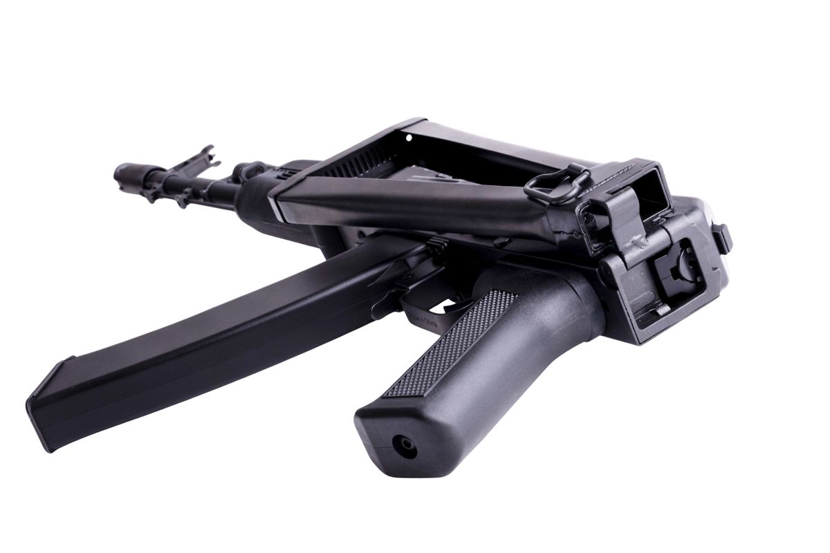 CYMA AK74M エアソフト AEG ライフル (三角ストック) - ブラック (メタル)(CM053)-AIRSOFT GOGO エアガン・サバゲー用品通販